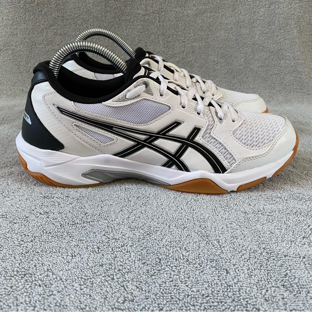 Asics Gel Rocket 10 Volleyball Shoes Athletic Sneakers 1072A056 White Womens 8.5